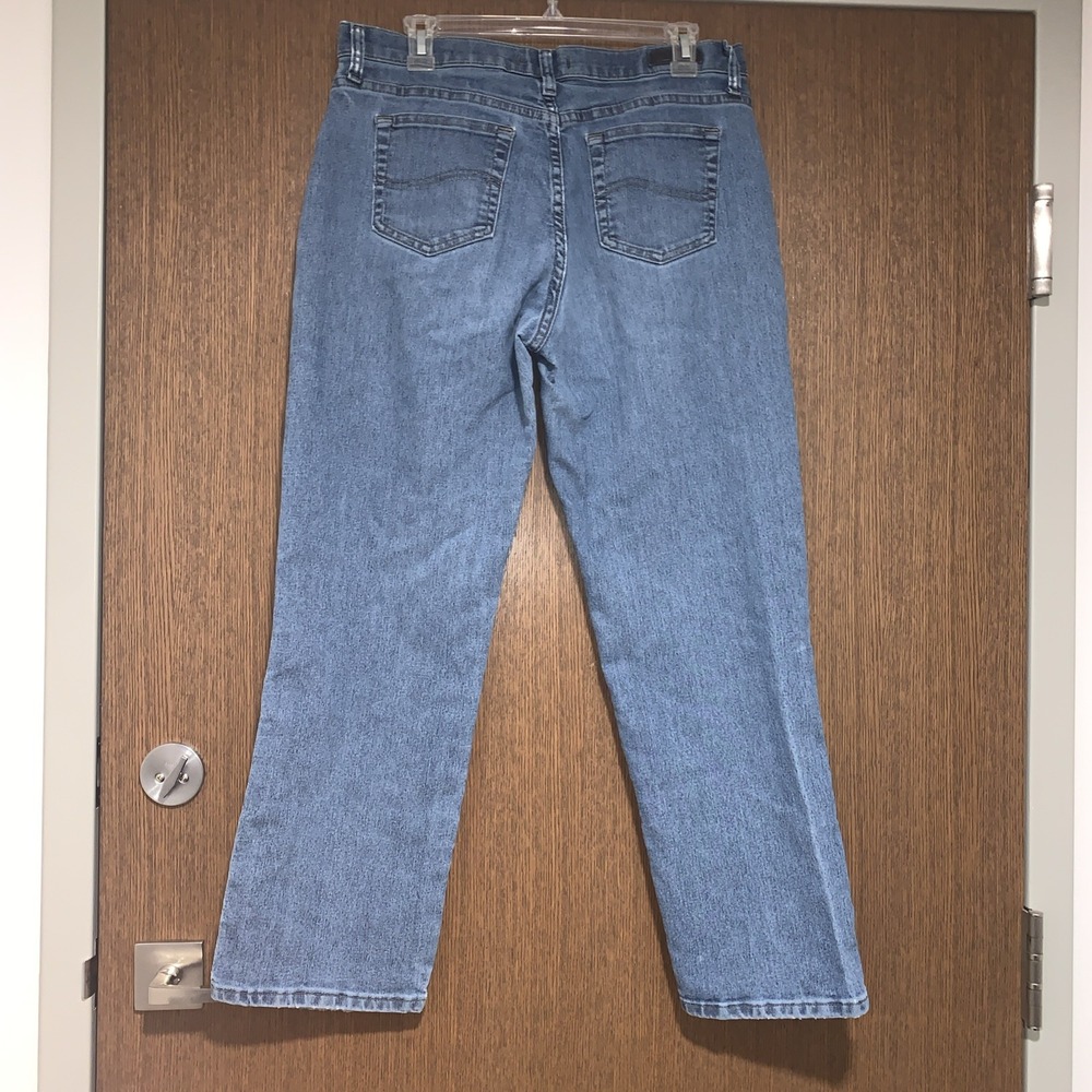 Women's LEE Relaxed Fit Denim Jeans Bootcut Jeans Stretch Denim Size 12 SHORT - Picture 5 of 7